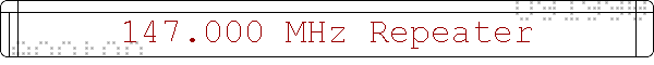 147.000 MHz Repeater